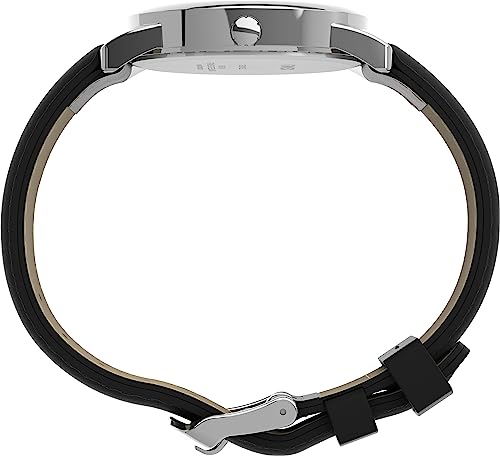 Timex T2H281 Easy Reader 35mm Black Leather Strap Watch