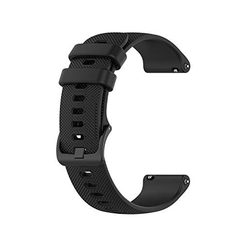Anrir for Garmin Vivoactive 4 45mm Watch Band/Venu 2 Bands,22mm Silicone Bands for Galaxy Watch 3 45mm /Galaxy Watch 46mm/Gear S3 Frontier/Classic Band, Fossil Men's Gen 6/5E 44mm Bands-Black