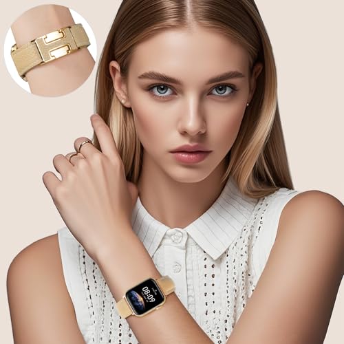 JSGJMY Leather Magnetic Band Compatible with Apple Watch Bands 38mm 40mm 41mm 42mm 44mm 45mm 46mm 49mm for Women Men，Top Grain Leather Designer Replacement Strap for iWatch Ultra SE Series11/10/9/8/7/6/5/4/3/2/1