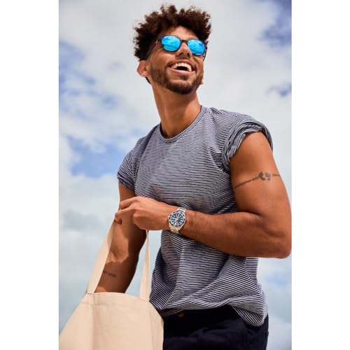 Citizen Men's Promaster Sea Eco-Drive Stainless Steel Watch, 3-Hand Date, One-Way Rotating Bezel, ISO Compliant, Luminous Hands and Markers, Blue Dial, 45mm (Model: BN0191-55L)