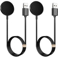2 Pack for Samsung Galaxy Watch Charger Compatible with Watch 9/Ultra 2/8/8 Classic/Ultra/7/6/6 Classic/5/5 Pro/4/4 Classic/3/Active/FE USB A Magnetic Charging Docks Accessories 3.3FT