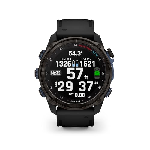 Garmin Descent™ Mk3i,- 51mm Dive Computer and Multisport GPS Smartwatch, Air Integration, Black