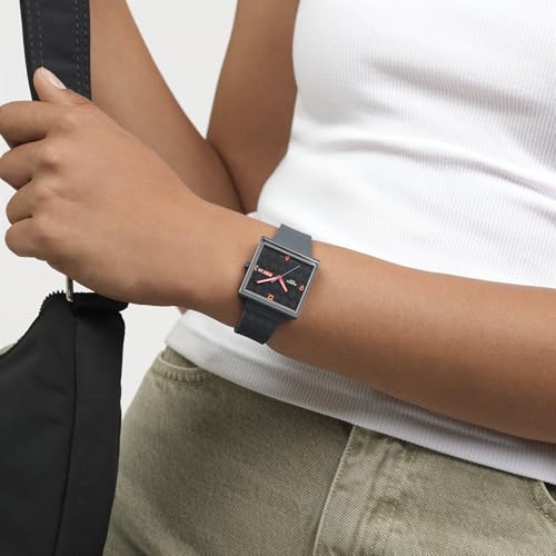 Swatch Unisex Casual Watch Grey Bioceramic Quartz Squared Off