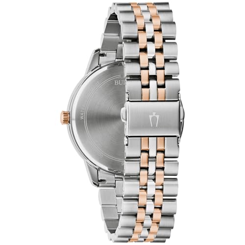 Bulova Men's Dress Classic Diamond Watch, 3-Hand Date Quartz Watch, Stainless Steel Bracelet, 41mm