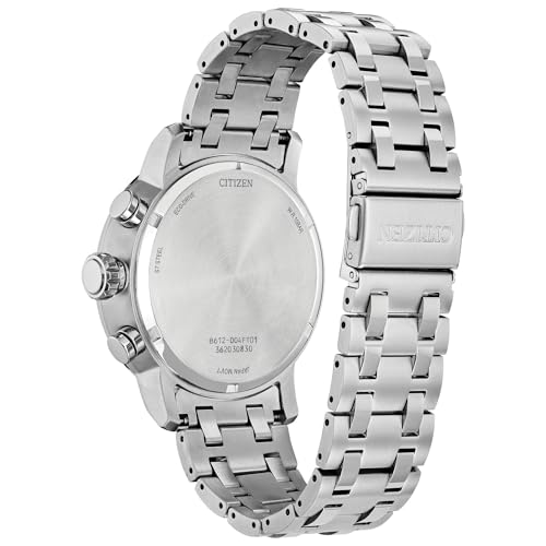 Citizen Men's Eco-Drive Brycen Chronograph Stainless Steel Watch, Green Dial (Model: CA0851-56X)