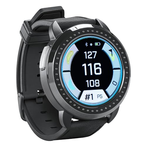 Bushnell Golf iON Elite GPS Watch – Color Touchscreen, Slope‑Adjusted Yardages, 38,000+ Courses, Shot Tracker, USB‑C, Magnetic Charger – Black