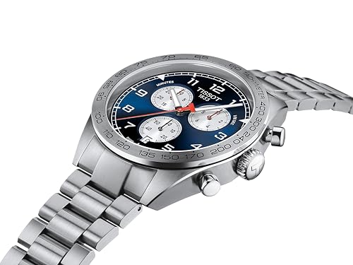 Tissot mens Tissot PRS 516 Chronograph 316L stainless steel case Quartz Watch Set, Grey, Stainless steel, 22 (T1316171104200)