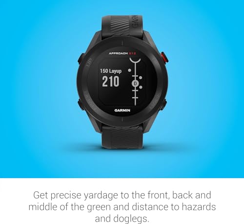 Garmin Approach S12, Easy-to-Use GPS Golf Watch, 42k+ Preloaded Courses, Black, 010-02472-00 (Renewed)