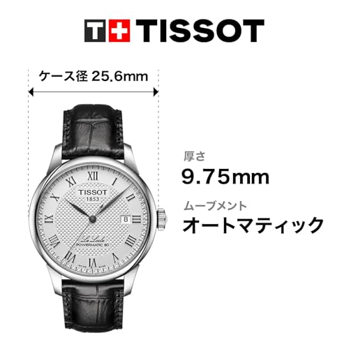 Tissot Men's Le Locle Stainless Steel Dress Watch Black T0064071603300