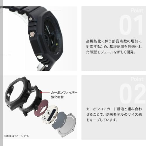 Casio GA-B2100-1A1JF [G-Shock GA-B2100 Series Men's Rubber Band] Watch Shipped from Japan Released in Apr 2022