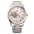 Orient RN-AR0006S Men's Automatic Watch, Contemporary Semi-Skeleton Mechanical Automatic, Open Heart, White, Watch Orient, Mechanical