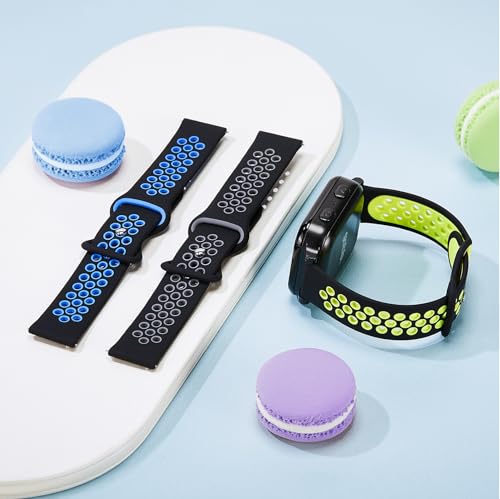 3 Pack Waterproof Silicone Gizmo Watch Band for Kids Compatible with Gizmo Watch 3 2 1/ Gabb Watch 3 2 1/ SyncUP/Cosmo JrTrack Watch, Breathable Soft Sport Bands with Air Holes Design for Boys Girls