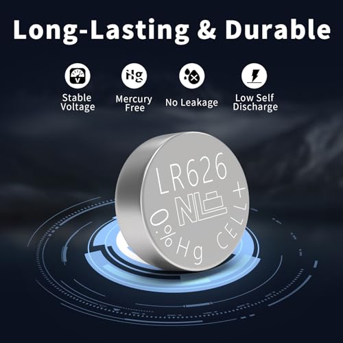 PKCELL SR626sw Watch Battery 10 Count, 377 Watch Battery LR626 Battery