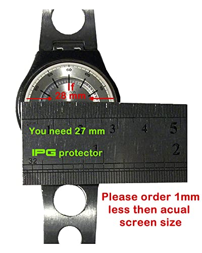 IPG for Universal Round Watch Screen Protector (2 Units) Hydrogel Film Bubble Free Anti-Scratch Invisible Protection Good for Smart Watch Too Size Options are Available (45 mm Diameter)