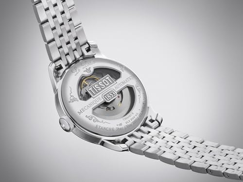 Tissot Mens Tissot Le Locle Powermatic 80 20th Anniversary 316L Stainless Steel case Automatic Watches, Grey, Stainless Steel, 19 (T0064071103303)