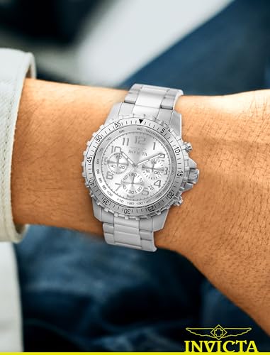 Invicta Men's Specialty Quartz Watch with Stainless Steel Band, Silver (Model: 6620)