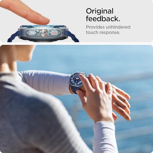 Spigen Tempered Glass Screen Protector [GlasTR EZ FIT] designed for Galaxy Watch Ultra (2025-2024) - 2 Pack
