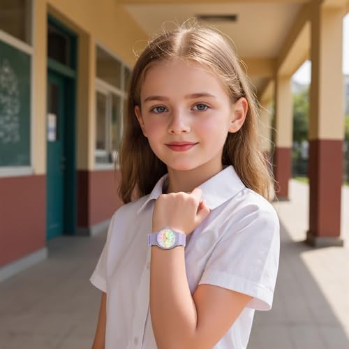 Edillas Kids Analog Watch for Girls Boys, 1.18-inch Large-Digit dial, Learning Time and Easy to Read, Waterproof Children Quartz School Watch, Children's Jewelry