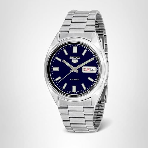 SEIKO 5 Automatic Blue Dial 38mm Stainless Steel Men's Watch SNXS77