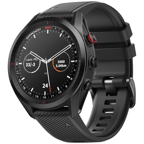 ANCOOL for Garmin S62 Watch Band/Forerunner 945/955/965/970 Watch Bands 22mm Silicone Band for Fenix 8 47mm/Fenix 7/6/5 Bands Replacement for Fenix 6 pro/7 pro/Epix Gen 2 47mm(Black)