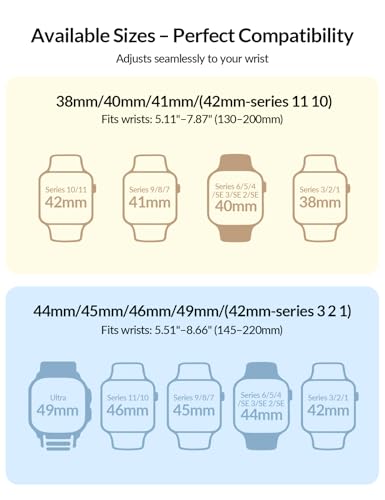 Patented Magnetic Sport Silicone Band Compatible with Apple Watch Bands 40mm 38mm 41mm 44mm 45mm 42mm 49mm Women Men, Soft Silicone Sport Loop Strap for iWatch Series 11 10 9 8 7 6 5 4 3 2 1 SE Ultra