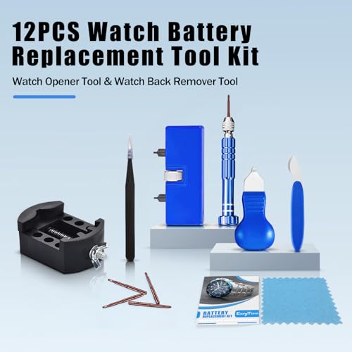 EasyTime Watch Battery Replacement Kit: Professional Watch Repair Tools Set