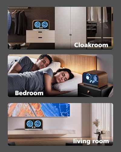 Clewcks Watch Winder for Automatic Watches, Watch Winders Box for Rolex,Double Japanese Silent Motor, 4 Rotation Mode Setting, Blue Light, Plug-in or 2 * AA Batteries (not included), Gift for man