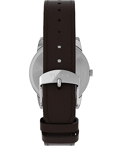 Timex Men's Easy Reader 35mm Watch - Black Strap Blue Dial Silver-Tone Case