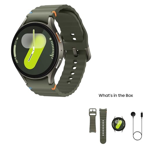 Samsung Galaxy Watch 7 | 44mm | AI Smartwatch w/ 1.5" AMOLED, Wear OS 5, LTE, Wi-Fi, Bluetooth, Heart Rate, Sleep Apnea & GPS Fitness Tracker | International Model L315 | w/Fast Charger, Intl Green