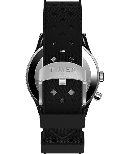 Timex Men's Waterbury Traditional 39mm Watch - Black Strap Black Dial Stainless Steel Case