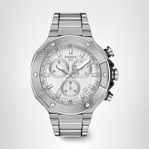 Tissot Mens Tissot T-Race Chronograph 316L Stainless Steel case Quartz Watches, Grey, Stainless Steel, 13.95 (T1414171103100)