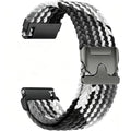 Aurrain 22mm Woven Nylon Watch Strap for Garmin Vivoactive4/Active/MARQ/LEGACY/Venu2/Forerunner 94/Galaxy Watch 3 45mm/Galaxy Watch 46mm/Huawei Watch GT 4 46mm/GT 4 Pro,Woven nylon sports watch strap