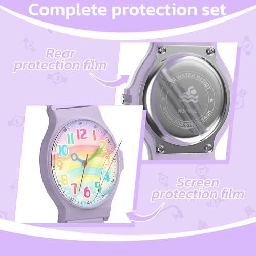 Edillas Kids Analog Watch for Girls Boys, 1.18-inch Large-Digit dial, Learning Time and Easy to Read, Waterproof Children Quartz School Watch, Children's Jewelry