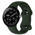 Eiavike Band Compatible with Google Pixel Watch 1/2/3/4, Soft Silicone Sport Replacement Straps Bracelet (Field Green, Pixel Watch 4/3/2/1 41mm-(for 6.1-8.3 inch wrist))