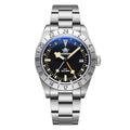 ADDIESDIVE Men's Watches GMT Watch Quartz, Dual Time, Quickset Date with Screw Down Crown, Swiss Movement Waterproof 200M Luminous AD2036 GMT Watch for Men