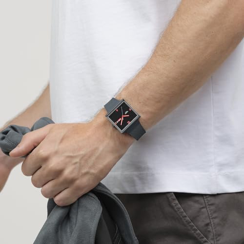 Swatch Unisex Casual Watch Grey Bioceramic Quartz Squared Off