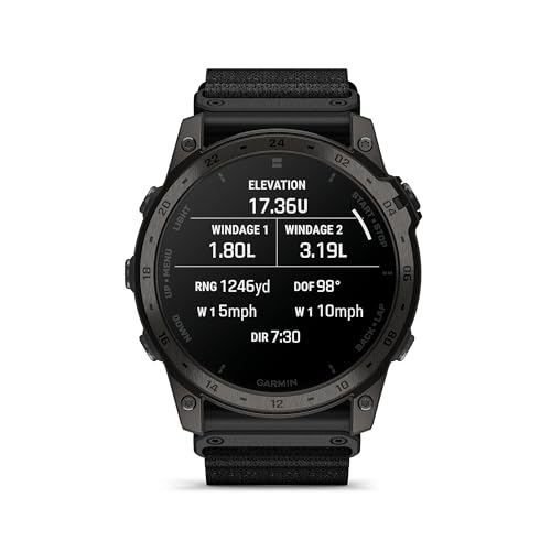 Garmin Tactix 7 AMOLED Edition, Specialized Military & Tactical GPS Smartwatch, Adaptive AMOLED Display, Built-in Flashlight, Preloaded TopoActive Mapping (Renewed)