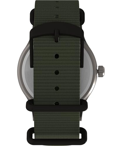 Timex Men's Expedition Scout 40mm Watch - Green Strap Blue Dial Titanium Case