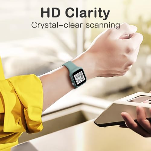 Adorve Privacy Case for Apple Watch Series 10 42mm Screen Protector, Anti-Spy Cover for iWatch Series 11 10 42 mm, 8 Pack, Black Clear Pink Starlight Rose Pink Pine Green Milk Tea Smoke Violet