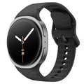 MoKo Sport Band for Samsung Galaxy Watch 8 Band 40mm 44mm/Galaxy Watch 8 Classic 46mm, Soft Silicone Replacement Strap for Men Women, M/L, Black