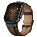 Suitisbest Leather Bands Compatible for Apple Watch Ultra Band 49mm 46mm 45mm 44mm 42mm, Genuine Leather Replacement Strap for iWatch Series 11 10 9 8 7 6 5 4 3 2 1, SE 3 2 1, Ultra 3 2 1