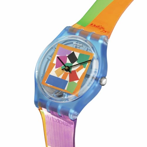 Swatch Gent Unisex Watch Casual Bioceramic Blue Quartz Waterproof Matisse's Snail