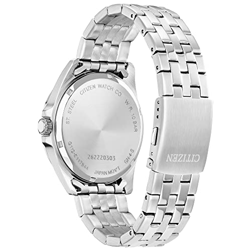 CITIZEN Quartz Men's Watch, Stainless Steel, Classic, Silver-Tone