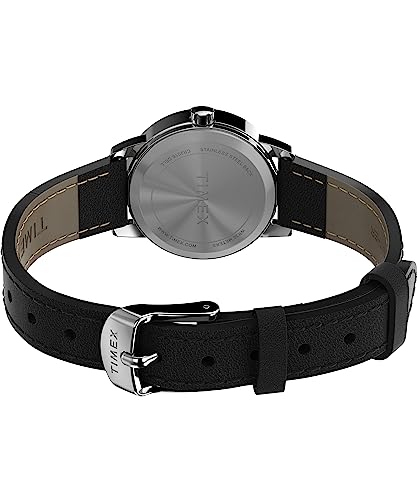 Timex Women's Easy Reader Classic 25mm Watch - Black Strap White Dial Silver-Tone Case