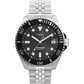 Timex Men's Harborside Coast 40mm Watch - Silver-Tone Bracelet Black Dial Silver-Tone Case