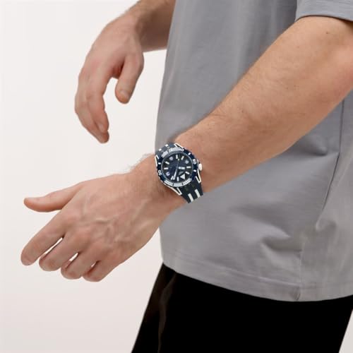 Swatch Scuba Unisex Casual Watch Bio-sourced Blue Quartz Water Resistant SEA WASP