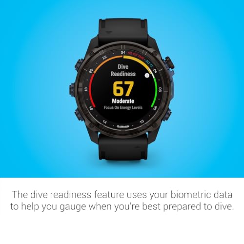 Garmin Descent™ Mk3i,- 51mm Dive Computer and Multisport GPS Smartwatch, Air Integration, Black