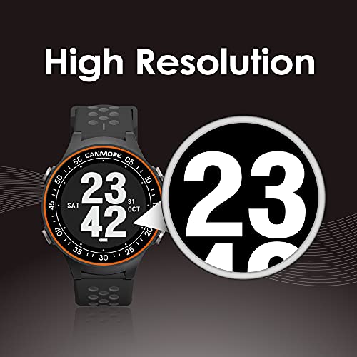 CANMORE TW411 Golf GPS Watch with Fitness Tracker, 41,000+ Free Preloaded Worldwide Course, Upgraded IC Chip, Orange