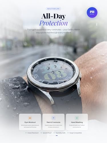 iDaPro 4Pack Screen Protector for Samsung Galaxy Watch 8/7/6/5/4 (44mm)[4Pcs],9H Tempered Glass Protection Kit in Reusable Storage Case,Anti-Scratch,Bubble-Free,Easy Installation