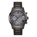 GUESS Stainless Steel Gunmetal Chronograph Bracelet Watch with Date. Color: Gunmetal (Model: U0668G2)